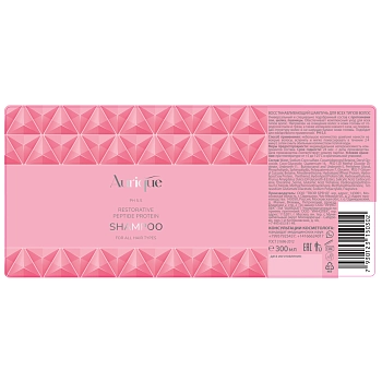 AURIQUE Шампунь восстанавливающий для всех типов волос женский / AURIQUE 300 мл, фото 2