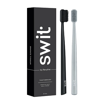 Набор зубных щеток / SWIT by Revyline SM6000 SMART Graphite & Silver