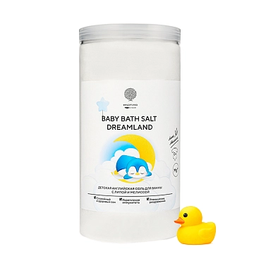 EPSOM.PRO Соль магниевая для купания детей с липой и мелиссой / Magnesium Baby Bath Salt Dreamland 1020 г