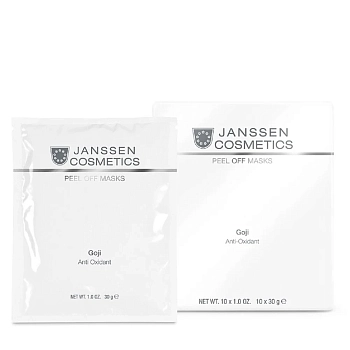 JANSSEN COSMETICS Маска альгинатная восстанавливающая anti-age / Goji Anti Oxidant Peel off masks 10*30 г, фото 2
