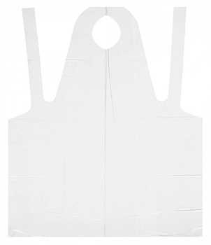 Фартук полиэтиленовый 75*120 см 16 мкр прозрачный 50 шт