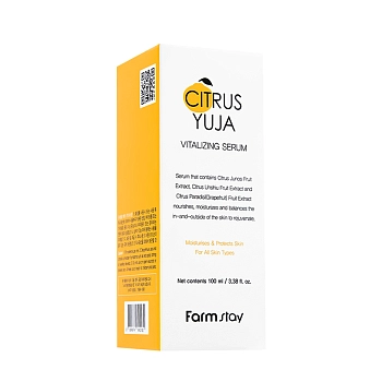 FARMSTAY Сыворотка для сияния кожи лица / Citrus Yuja Vitalizing Serum 100 мл, фото 2