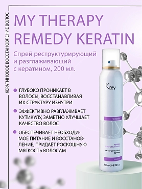KEZY Спрей реструктурирующий и разглаживающий с кератином / Restructuring spray 200 мл