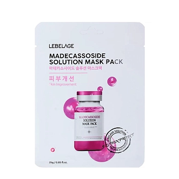 Маска тканевая для лица с мадекассосидом / Lebelage Madecassoside Solution Mask Pack 25 гр