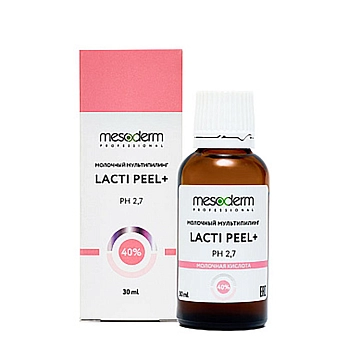 MESODERM Мультипилинг молочный с АНА-РНА комплексом, рН 2,7 / Lacti Peel+ 40% 30 мл, фото 2