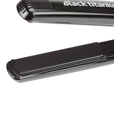 DEWAL PROFESSIONAL Щипцы-выпрямители Black Titanium, с терморегулятором, титаново-турмалиновое покрытие, 25х90 мм, 105 Вт