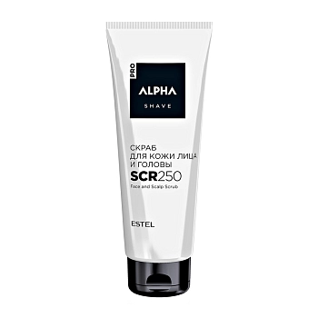 ESTEL PROFESSIONAL Скраб для кожи лица и головы, для мужчин / ALPHA HOMME PRO 250 мл, фото 1