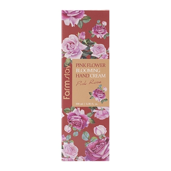 FARMSTAY Крем для рук с экстрактом розы / PINK FLOWER BLOOMING HAND CREAM PINK ROSE 100 мл, фото 2