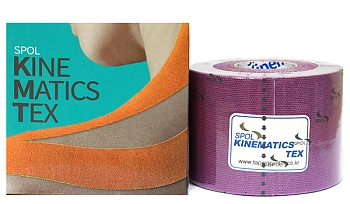 SPOL Кинезио тейп фиолетовый 5 см х 5 м SPOL TAPE, фото 2