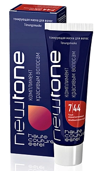 7/44 маска тонирующая для волос, русый медный интенсивный / NEWTONE 60 мл
