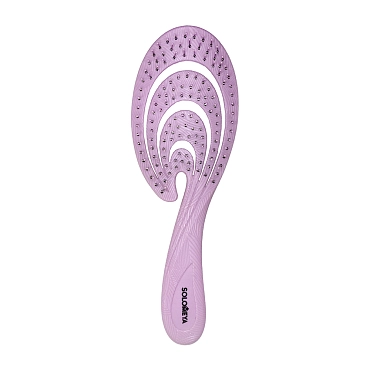 SOLOMEYA Расческа гибкая для волос Розовая волна / Flex bio hair brush Pink Wave