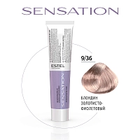 ESTEL PROFESSIONAL 9/36 краска безаммиачная для волос, блондин золотисто-фиолетовый / Sensation De Luxe 60 мл, фото 2