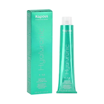 KAPOUS 6.07 крем-краска для волос с гиалуроновой кислотой, темный блондин натуральный холодный / HY 100 мл, фото 2