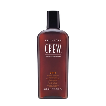 Средство для волос 3в1, для мужчин, шампунь, кондиционер и гель / Shampoo, Conditioner and Body Wash 3-in-1 450 мл