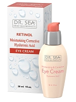 DR.SEA Крем увлажняющий и корректирующий для глаз с ретинолом и гиалуроновой кислотой 30 мл, фото 2