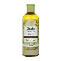 Тонер выравнивающий для лица с экстрактом ростков пшеницы / GRAIN PREMIUM WHITE TONER 350 мл, FARMSTAY