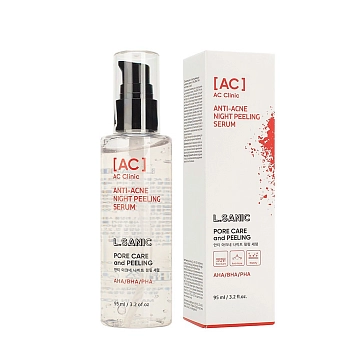 L.SANIC Сыворотка-пилинг обновляющая и отшелушивающая с AHA, BHA, PHA кислотами / L.Sanic 95 мл, фото 2