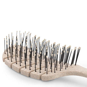 KOSMO SHTUCHKI Расчёска лепестковая малая 5438-M2, бежевая / KOSMO SHTUCHKI, фото 4