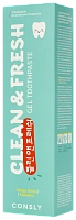 CONSLY Паста зубная гелевая с экстрактами гинкго билоба и морских водорослей / Clean&Fresh Consly 105 гр, фото 2