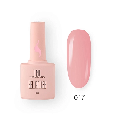 TNL PROFESSIONAL 017 гель-лак для ногтей 8 чувств, дымчато-розовый / TNL 10 мл