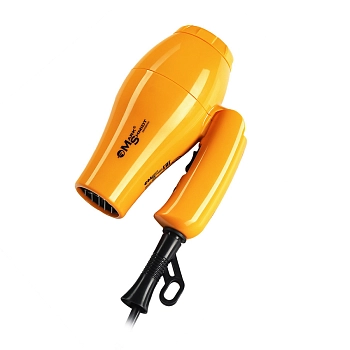 MARK SHMIDT Фен Mark Shmidt дорожный складной жёлтый, 1 насадка + диффузор 1000W, фото 2
