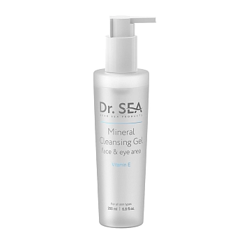Гель очищающий минеральный для лица и глаз с витамином Е / Dr.Sea 200 мл