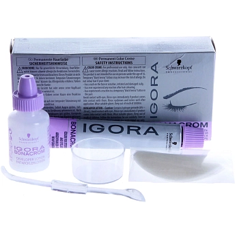 SCHWARZKOPF PROFESSIONAL Краска для бровей и ресниц, коричневый / IGORA BONACROM 15 мл + 10 мл, фото 2