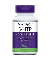 Добавка биологически активная к пище Натрол 5-гидрокситриптофан / 5-HTP 50 мг 45 капсул, NATROL