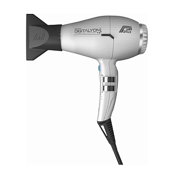 PARLUX Набор фен Parlux Digitalyon Silver, серебристый, 2400 Вт, 2 насадки + диффузор MagicSense, фото 5