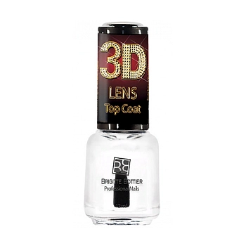 BRIGITTE BOTTIER Покрытие топовое для ногтей / 3D Lens Top Coat LTC 12 мл, фото 2