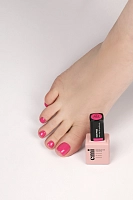 E.MI 4 гель-лак для ногтей, розовый / E.MiLac for pedicure 9 мл, фото 3
