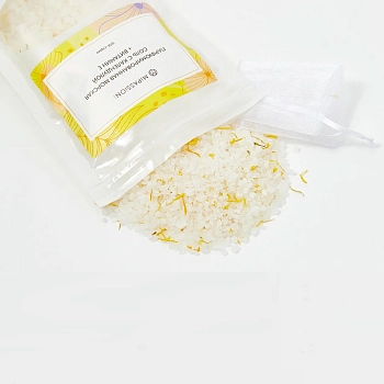 MIPASSIONcorp Соль морская парфюмированная с календулой / MiPASSiON 200 гр, фото 2