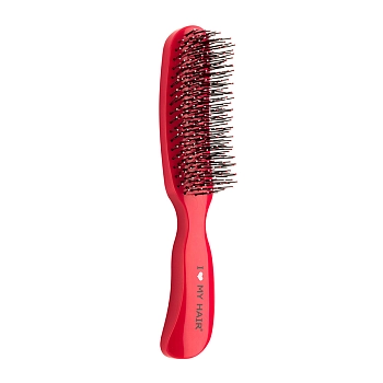 I LOVE MY HAIR Щетка парикмахерская для волос Therapy Brush, красная глянцевая M, фото 3