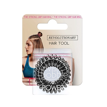 INVISIBOBBLE Резинка-браслет для волос с подвесом / invisibobble POWER True Black