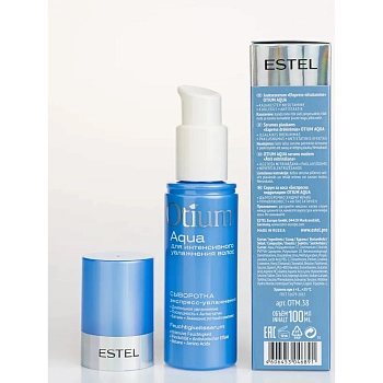 ESTEL PROFESSIONAL Сыворотка для волос Экспресс-увлажнение / OTIUM AQUA 100 мл, фото 3