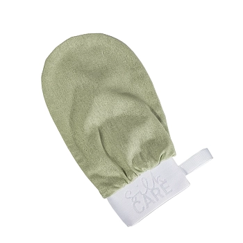 SILK CARE Варежка шелковая для пилинга лайм / Silk Care Wild Silk, фото 2