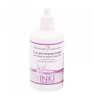 INKI Гель регенерирующий для ухода за кожей лица 35+ / regenerating gel with HA & collagen 35+ 100 мл