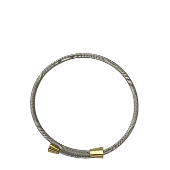 Браслет Шнур с золотыми наконечниками