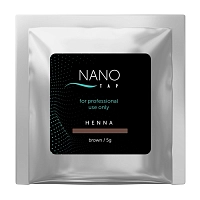 Хна для бровей в саше, коричневый / NanoTap brown 5 гр, NANO TAP