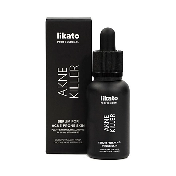LIKATO PROFESSIONAL Сыворотка против акне и прыщей для лица 30 мл, фото 2