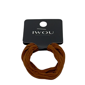 IWOU PROFESSIONAL Резинка для волос Волна коричневая 2шт, фото 2