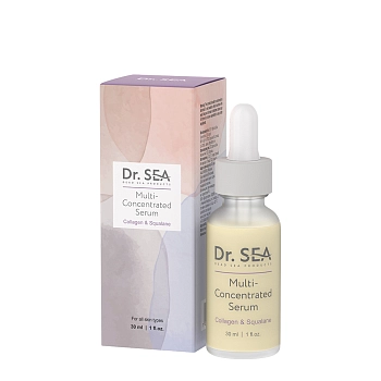 DR. SEA Сыворотка мульти-концентрированная с коллагеном и скваланом / Dr.Sea 30 мл, фото 2