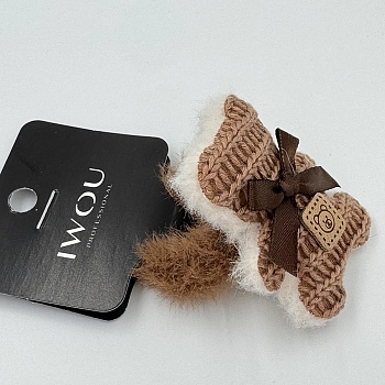IWOU PROFESSIONAL Резинка для волос Мишка коричневый 1шт, фото 3