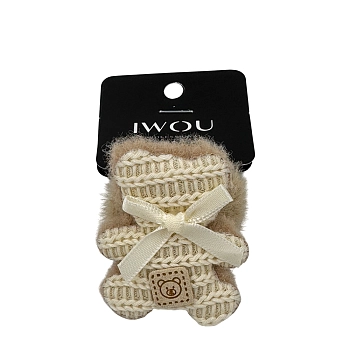 Резинка для волос Мишка белый 1шт