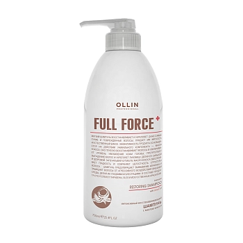 OLLIN PROFESSIONAL Шампунь интенсивный восстанавливающий с маслом кокоса / FULL FORCE 750 мл, фото 1