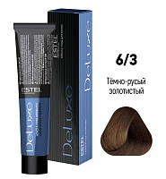 ESTEL PROFESSIONAL 6/3 краска для волос, темно-русый золотистый / DELUXE 60 мл, фото 2