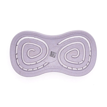 DEWAL BEAUTY Щетка массажная с нейлоновым штифтом, форма бабочка, фиолетовая / Eco-Friendly, фото 3