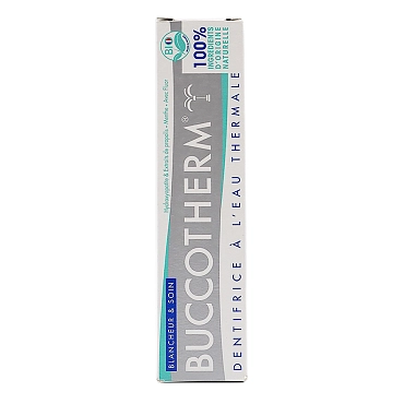BUCCOTHERM Паста зубная отбеливание и уход с термальной водой / BUCCOTHERM 75 мл