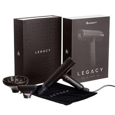 DEWAL PROFESSIONAL Фен DEWAL PRO LEGACY, черный, 1700W, бесщеточный мотор, ионизация, 2 насадки + диффузор, провод 3 м, фото 8