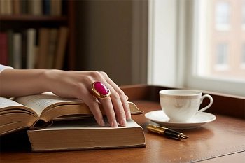 IWOU PROFESSIONAL Кольцо Малиновый космос, фото 6